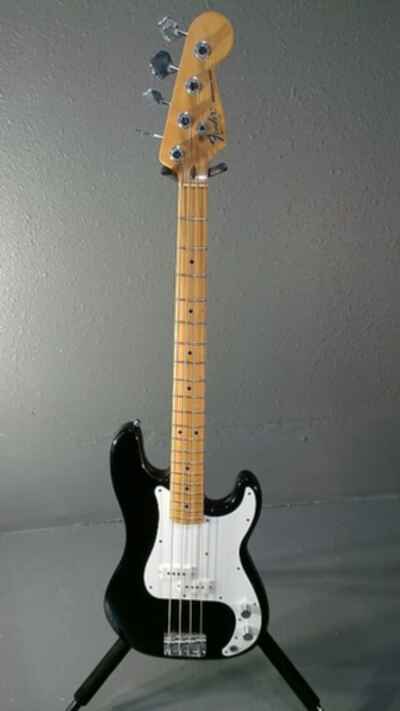 1982 Fender Precision Bass, Black, Made in USA (used)