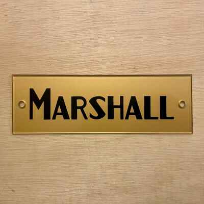 Repro Marshall JTM Block  logo - amplifier  /  cabinet  /  4x12 1965  pinstripe spec