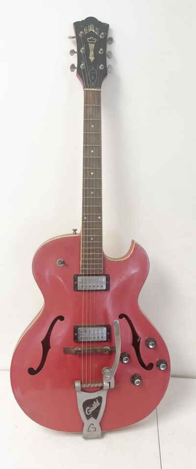 Vintage 1966 Guild Starfire III Hollow Body Guitar w /  Case  ~  Parts or Repair
