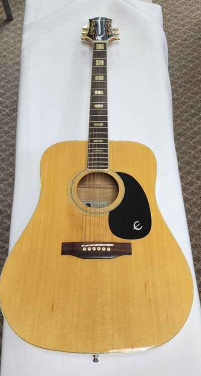 Vtg Epiphone Acoustic Guitar Ft-350 El Dorado Made In Japan w Case Kalamazoo