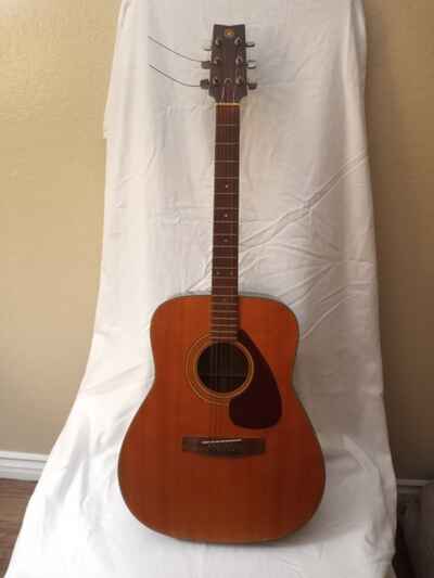 Vintage YAMAHA Acoustic Guitar FG-160 VINTAGE 1973 Natural Color