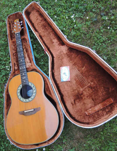 Electro-Acoustic Folk Vintage  1980 Ovation USA 1612 Balladeer From Dadi