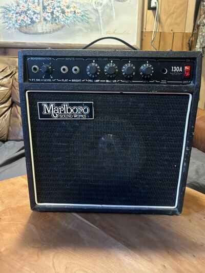 Vintage Marlboro USA 130A 20w Electric Guitar Combo Amplifier Rola 8" Speaker