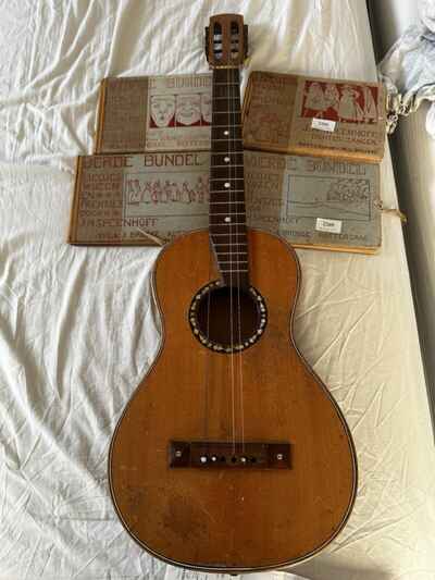 Guitare romantique 19m siècle qui a appartenu J H Speenhoff