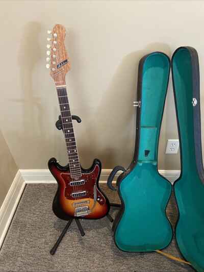 Vintage Original Teisco and Original Hard Case