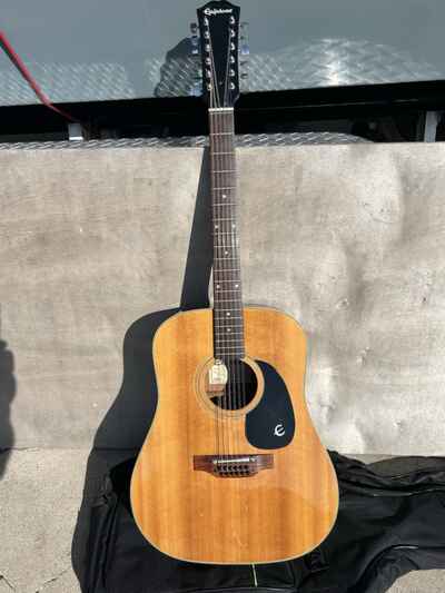Epiphone ??Texan 12?? FT-160N 12 String Acoustic, New Strings, Excellent Sound!