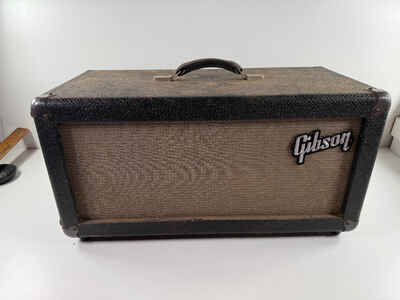 1966 Gibson Plus 50 Slave Amp Amplifier aux head 50 Watts REPAIR parts UNTESTED