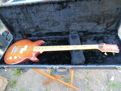 HONDO  11 Pro H1015 Vintage Bass DiMarzio pickup +hard case 1970s-1980s
