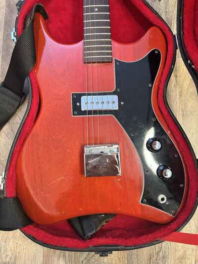 Vintage 60??s Guild S-50 Jetstar electric guitar Cherry Red