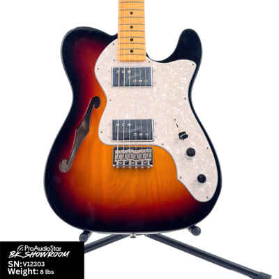 Used Fender American Vintage II 1972 Telecaster Thinline - 3-Tone Sunburst