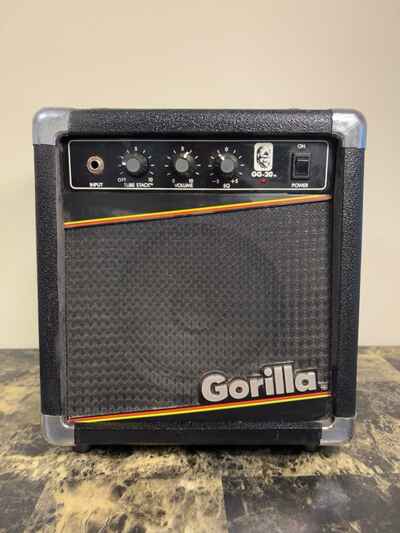 Vintage Gorilla GG-20 Guitar Amplifier Amp The Tube Cruncher Black - Tested