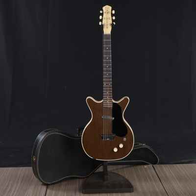 Danelectro Vintage 1960 Deluxe DC Electric Guitar - Walnut -Missing Some Binding