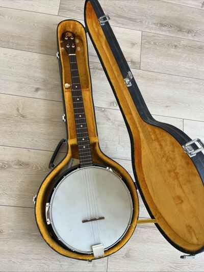? For Sale: Vintage 4-String Tenor Banjo with Hard Case ?? Made in Korea ?